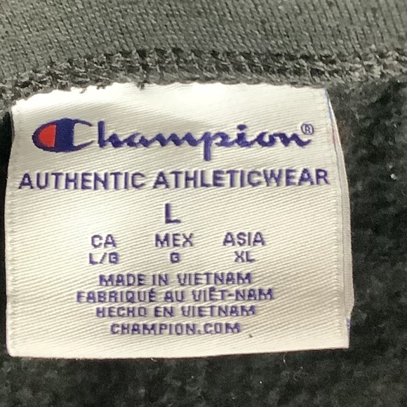Champion Women Black Athletic Jogger Sweatpants Size L C Logo Drawstring - Picture 3 of 16